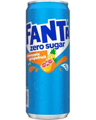 Fanta Ananas Pamplemousse Zéro BELGE 24x33cl