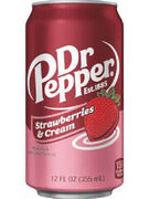 Dr Pepper strawberries & cream 12x355ml
