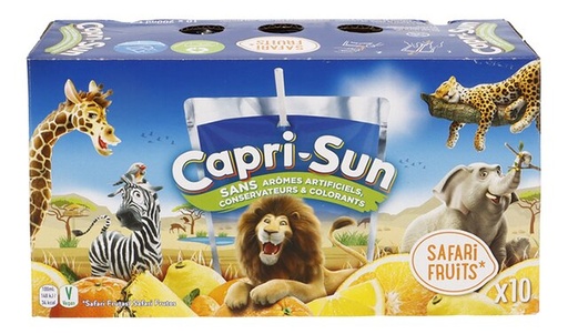 Capri-Sun Safari Fruits Pouch - 20 cl x 10